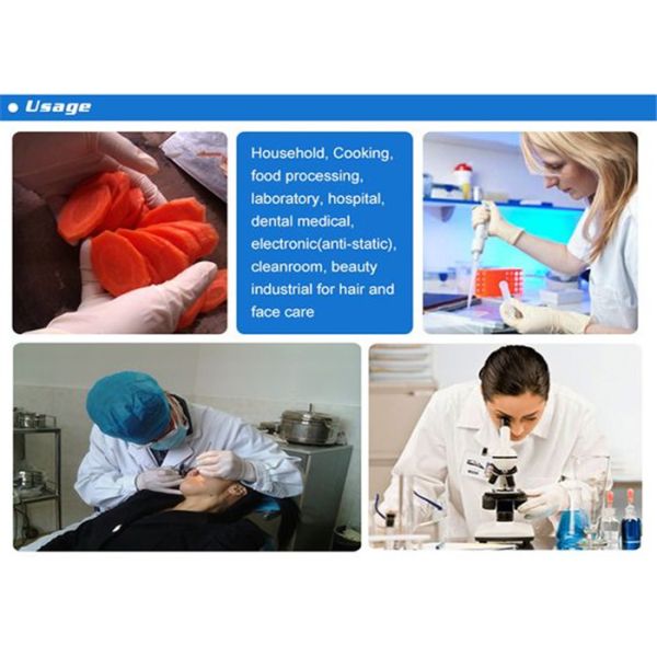 Straight Fingers Disposable Hand Gloves Super Elasticity DEHP Free For Doctor