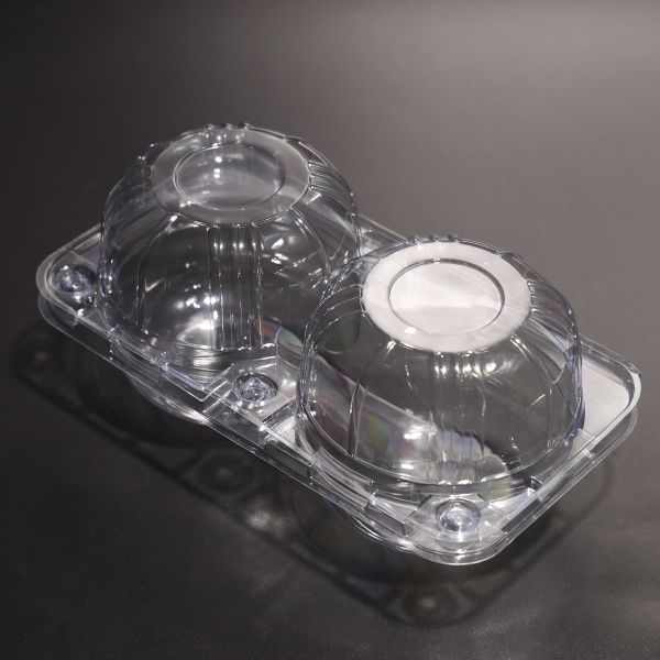 2 Compartment Plastic Food Box FAD Certified Food Packaging Plastic Container