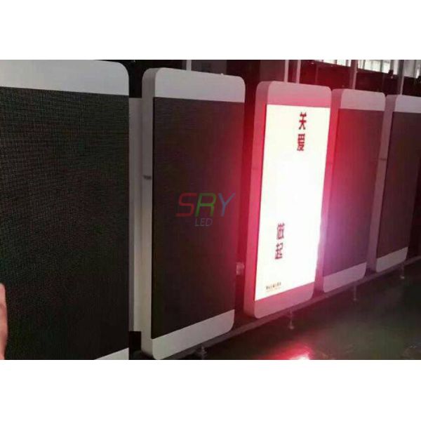 P 5 Lamp Post Outdoor Full Color LED Display Sign HD Waterproof Street Light Flag