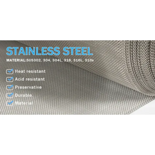 304/316 Stainless Steel Woven Wire Mesh Corrosion-Resistant And Durable