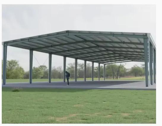 Steel Structure Car Shed Erdurable Architecture Provide Security For Vehicles