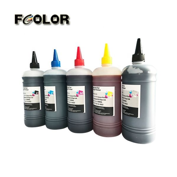 Fcolor Universal Compatible Refil Special UV Dye Ink for 1 L UV Customized Packaging