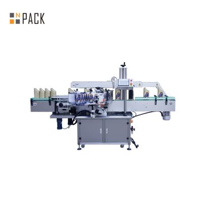 Máquina automática de rotulagem de garrafas quadradas de dois lados