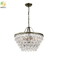 Candelabro E12 conduzido estratificado claro luxuoso moderno com Crystal Accents