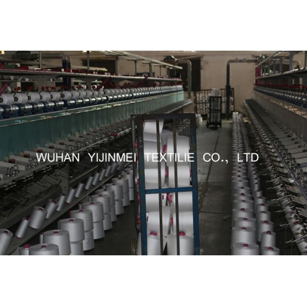 100% Ring Spun Polyester Sewing Thread Yarn 402 Nature White For Sewing / Weaving