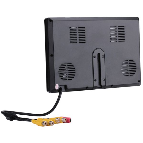 9-inch HD LCD Car Monitor with 4 Video Inputs, Ideal for Buses and Trucks