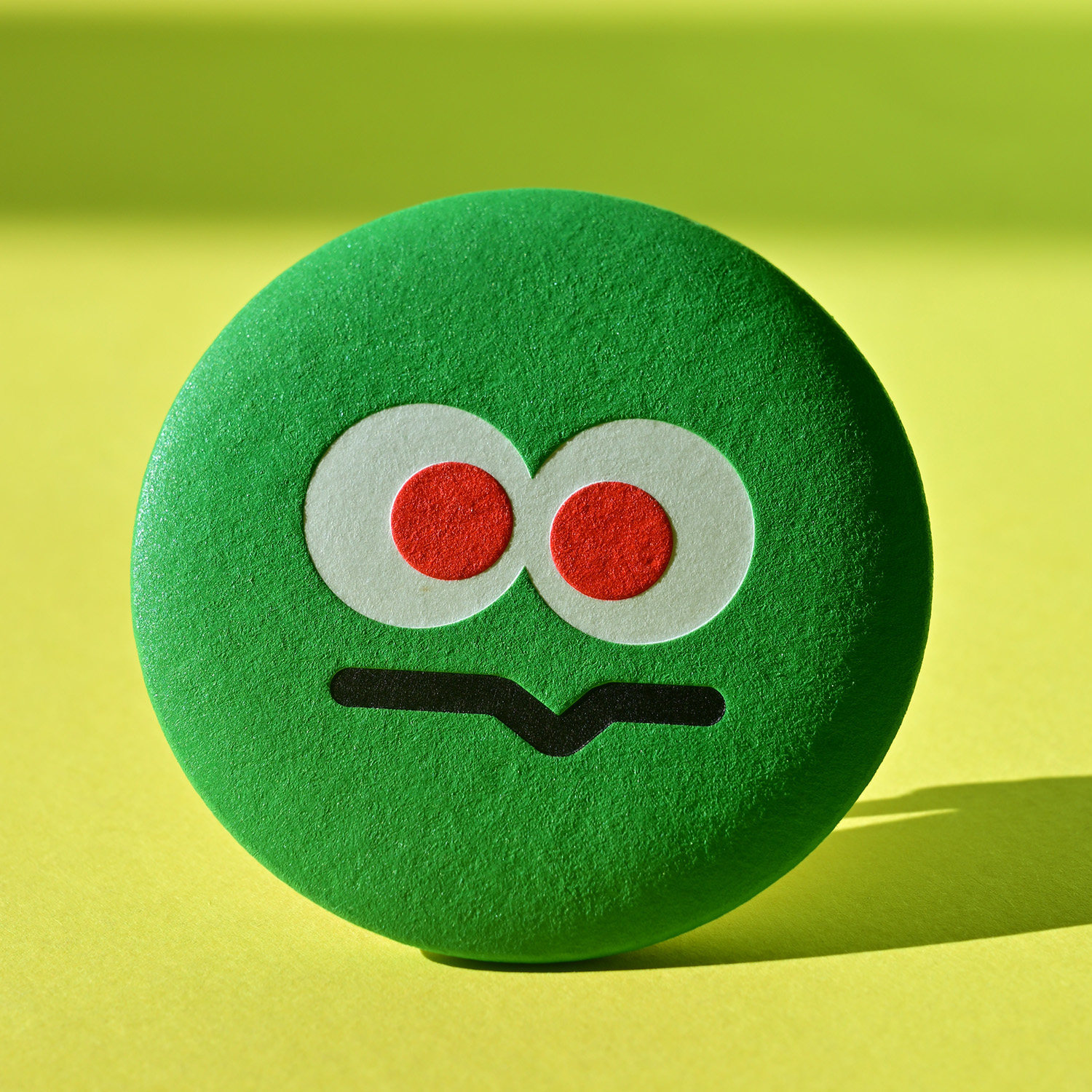 Embossed Cotton Paper Emoji Badges With Relief For Novelty Stationery