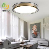 Lumière de plafond LED de luxe moderne en fer ou en cuivre