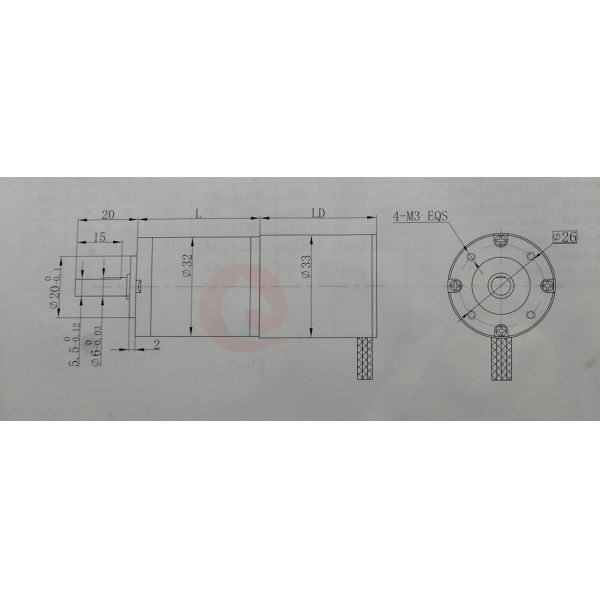 3.0N.M 33mm 24V BLDC Planetary Gear Motor For Boat Car Electric Bicycle