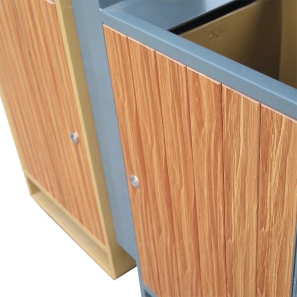 Balde do lixo de madeira exterior estando do comprimento 31.7gal de 900mm