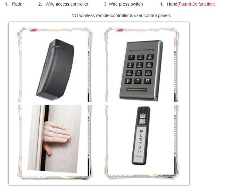 Frameless Automatic Sliding Doors Commercial Magnetic Lock Light Duty