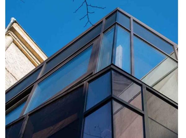 6060 T4 Solid Oxidation Thermal Break Ventilation Aluminum Curtain Wall Profile