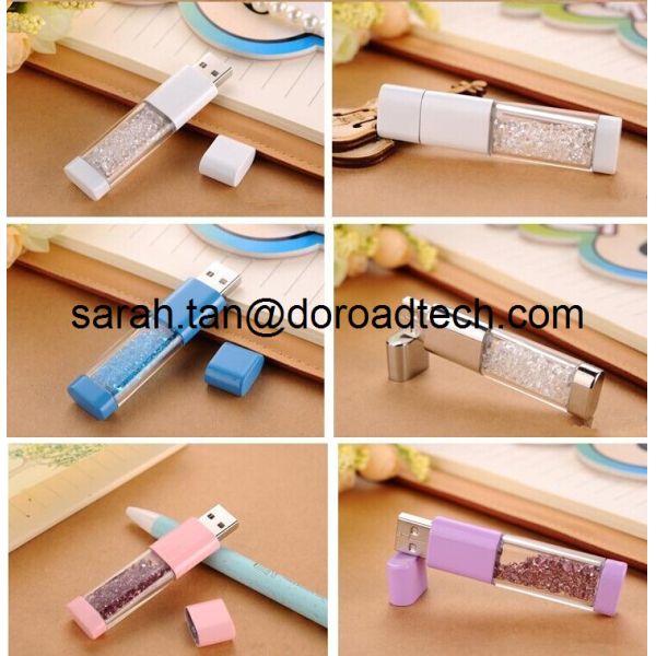 New Crystal USB Pen Drive, True Capacity USB Flash Drive