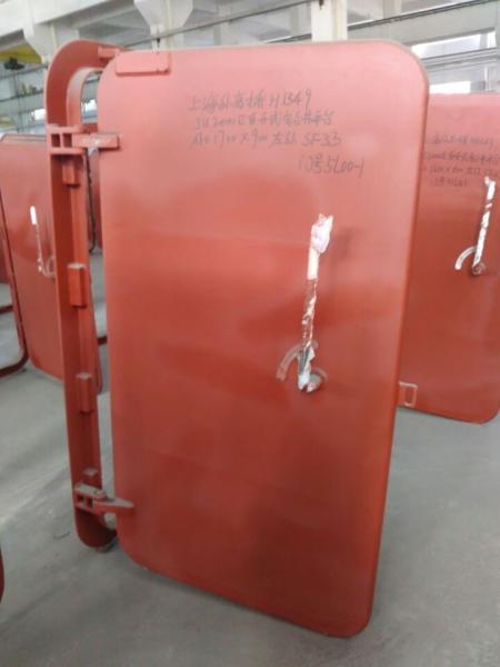 Accommodation Boat Marine Doors Red Finish Paint 10mm Thickness High Hardness