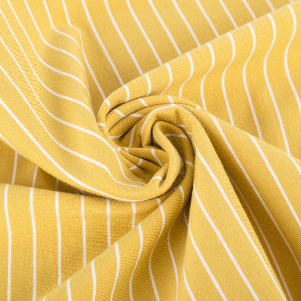 Модный удобный простой джерси полосатый хлопчатобумажный ткань для футболки