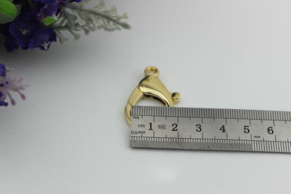Fashion zinc alloy bag metal mini lobster claw clip snap hook match with metal chain