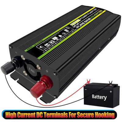 12v 24v Lithium Battery Accessories Pure Sine Wave 2000W Full Power Car Solar Inverter