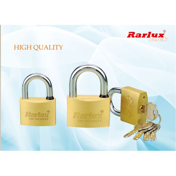 Rarlux Waterproof Ring Solid Padlock High Quality Candado Security Brass Padlock in Bulk 40 50 60 70mm