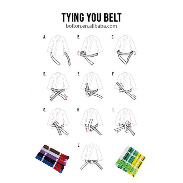 Custom Jiu Jitsu Training Belt with Digital Print Technology Durable 100% Cotton BJJ GI Belt