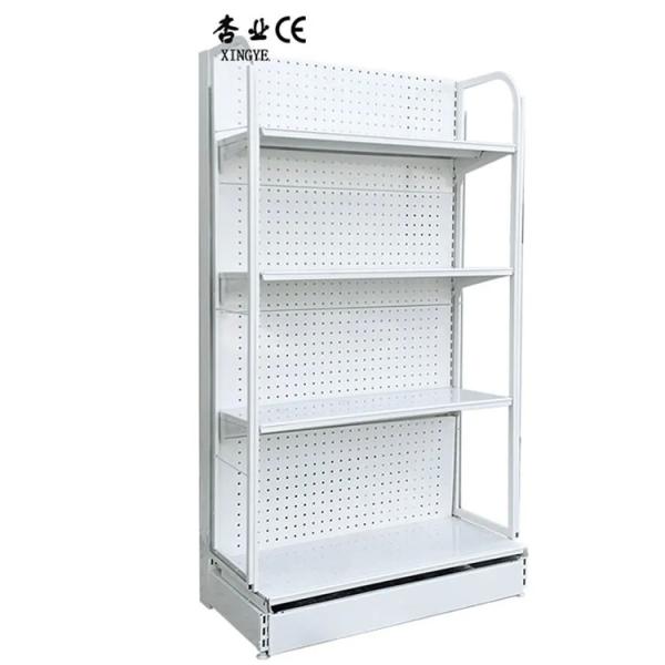 Factory Customized Color Size Logo white wall shelves gandola shelves light duty pharmacy medical store shelf