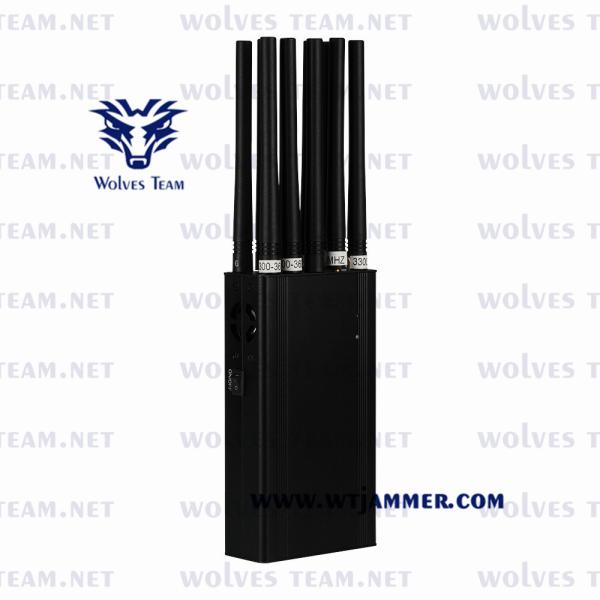 Mobile Phone Signal Jammer Handheld GSM 3G 4GLTE 4GWimax 5G Signal Jammer 30 meters range