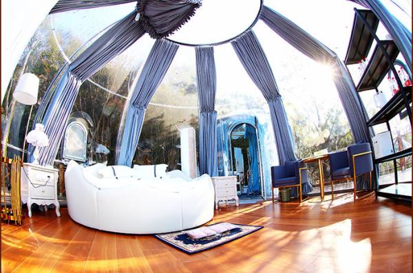 2m Dia Transparent Dome Bubble Tent Luxury Glamping House