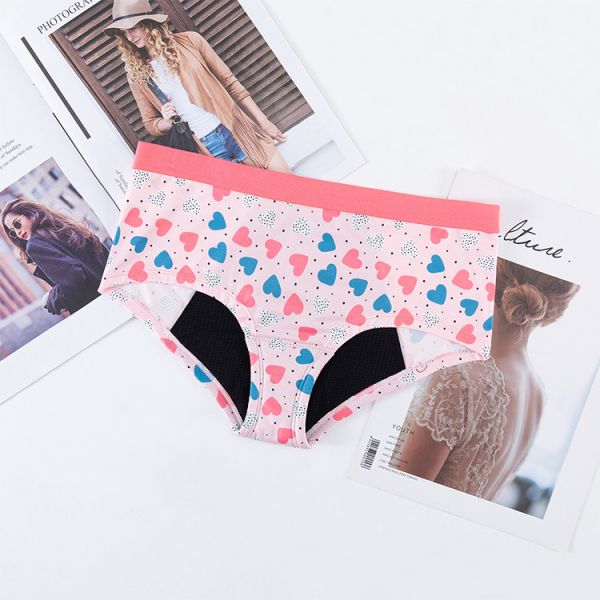 6x 3x Teen Period Underwear 9 Year Old Leak Proof 4 Layer Absorbent Cotton Crotch