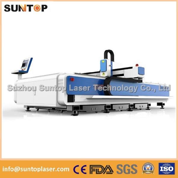 Stainless steel and mild steel CNC fiber laser cutting machine with laser power 1000W