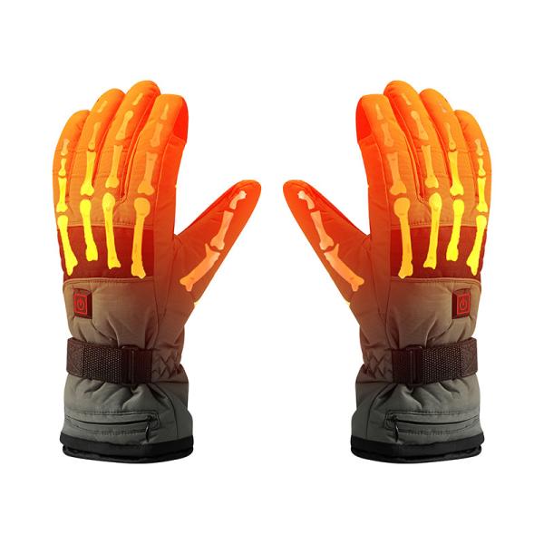 inverno de montada Ski Gloves aquecido elétrico 3.7V 2200mAh da snowboarding