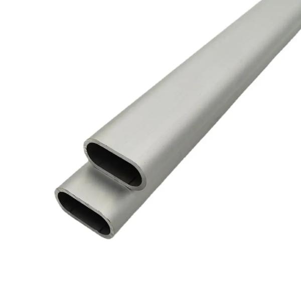 Anodized Oxidation Aluminum Alloy Tube Telescopic Flat Sided Oval Aluminum Tubing