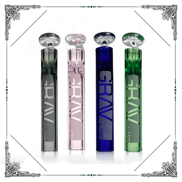3 Inches Oil Chillums Mini Pocket Hand Pipe Borosilicate Glass Tube