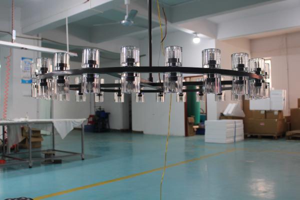 Lâmpadas de cristal de vidro pendurado quente K5 para quarto Vila Sala de estar Dimensão D 120CM