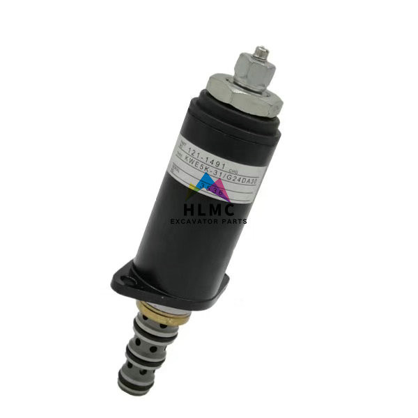 Excavator Replacement Parts KT320B/C Protective Lock Solenoid Valve 121-1491 KWE5K-31/G24D For   320B 320C