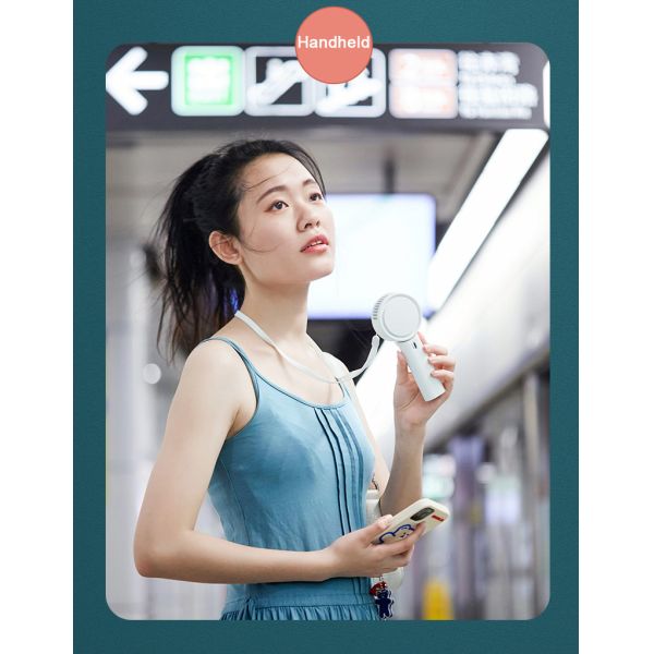 Bladeless портативное вращение 180 градусов вентилятора 10hours USB Handheld на открытом воздухе охлаждая