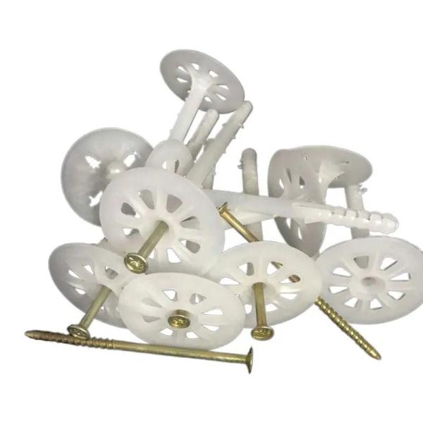 Smooth White  Wall Insulation Anchors / Thermal Insulation Nail