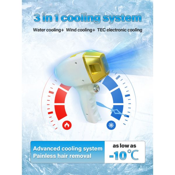 2000W Skin Rejuvenation Painless Hair Removal 808nm Diode Laser Machine