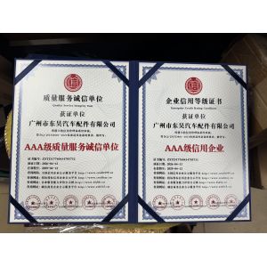 Guangzhou Donghao Automotive Parts Co., Ltd. Certifications