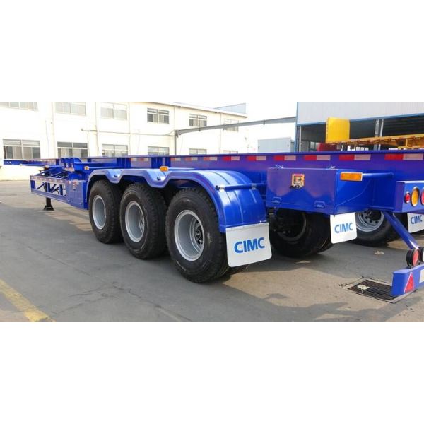 Q345B Steel Beam 60 Ton 45ft Container Chassis Trailer