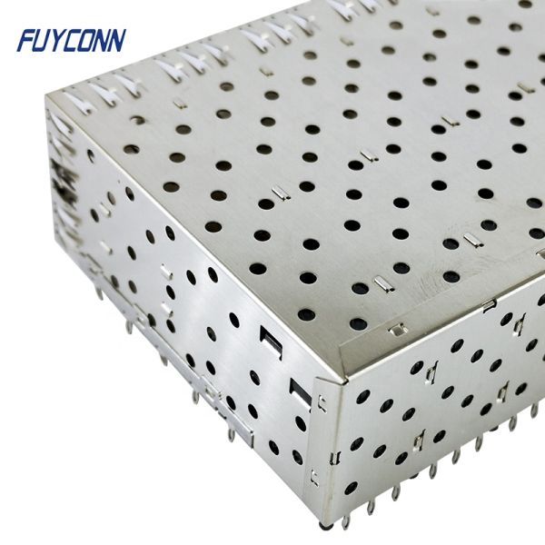 320pin 2x8 Ports SFP Connector Female Press-Fit with Light