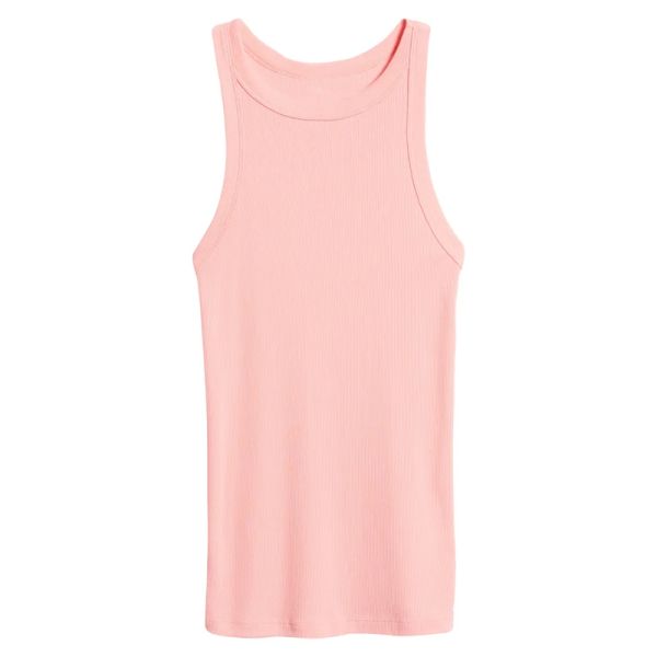 High Quality Fashionable Pink Women Blank Tank Top Sports Wear Clothing for Ladies