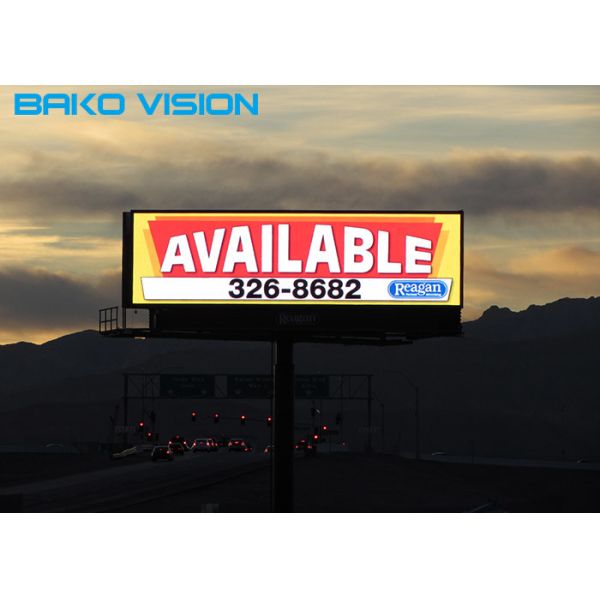 Outdoor Fixed Commercial LED Billboard, Full Color P10 Back Service SMD LED Panel