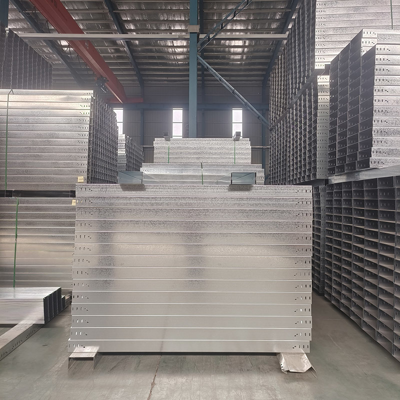 Hot Dip Galvanized Cable Tray Customized Width Wire Mesh Trunking Industrial Cable Management HDG