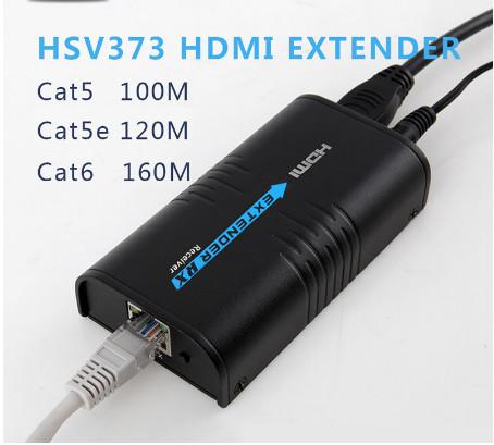 HSV373 DC 5V -12V hdmi extender TCP IP 120m  factory hdmi extender RJ45