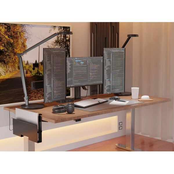 ISO9001 Rohs CE Железный боковой монтаж ноутбука Стол металлический ноутбук с боковым хранилищем