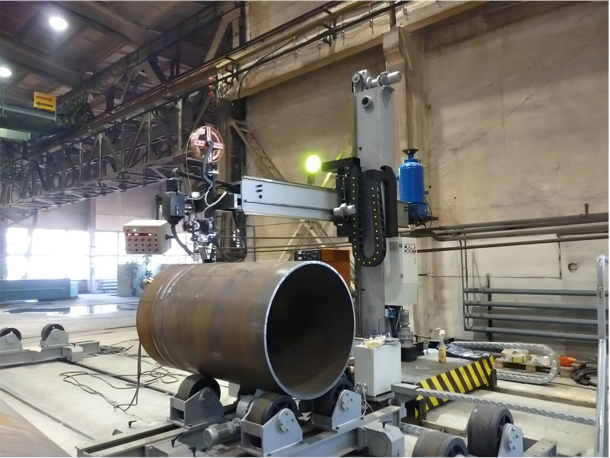 Heavy-Duty Adjustable Welding Roller Bed with Stepless Speed Control, High Load Bearing Capacity, and Dual Braking System