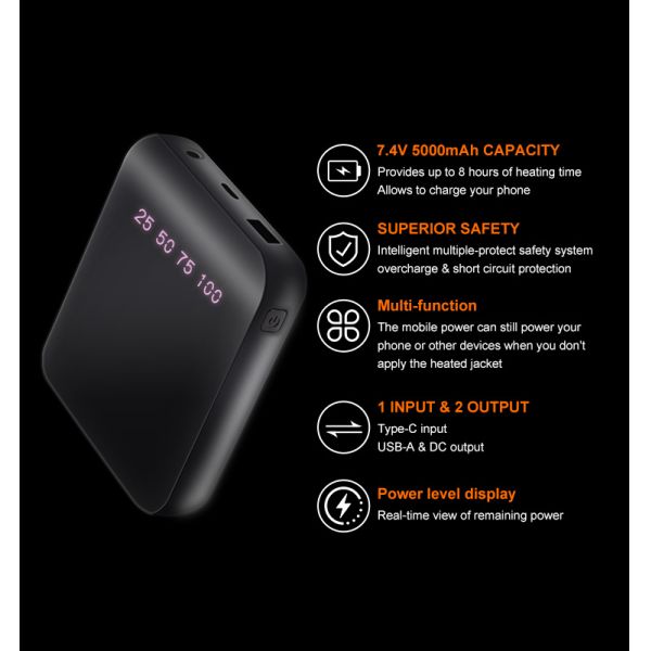 Custom Logo Heated Waistcoat Winter Warm Mens Sleeveless USB Battery Powered