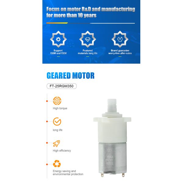Wholesale Custom 25mm DC Spur Gear Motor 12v 2.5v 24v Micro Dc Motor for Robot Toy Car Bicycle Locks