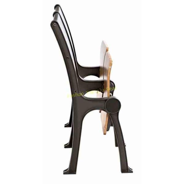 Steel Coated Stadium School Furniture Roll Up Chair Fixed Desk / Auditorium Seating