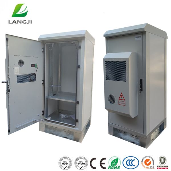 Galvanized Steel 19 Inch Rack Outdoor Battery Cabinet For Telecommunication
