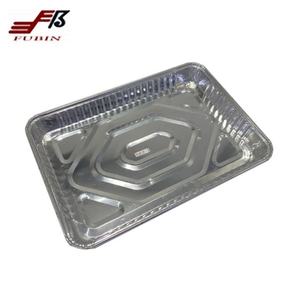 BBQ Cookie Rectangular Foil Trays 1400ml Great Thermal Conductivity